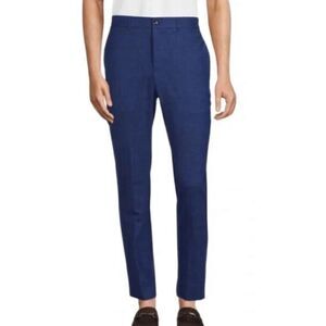 Ted Baker Jem Pant Blue Wool Blend NWT Size 34 Regular